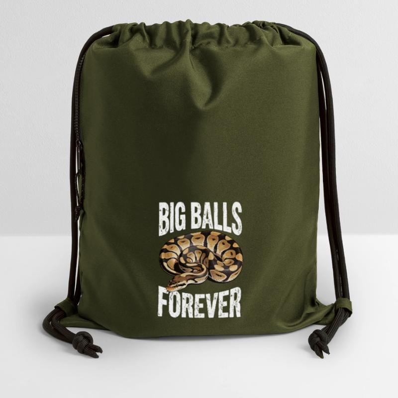 Python roi Serpents Amateurs de terrarium Python Sac à cordon en polyester recyclé