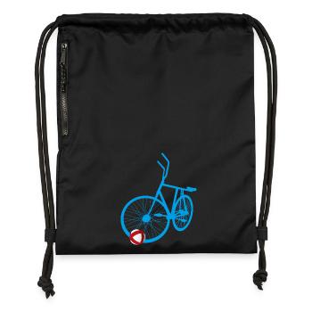 Cycling ball, cycleball, indoor cycling - Gymsac made from recycled material - black - Front