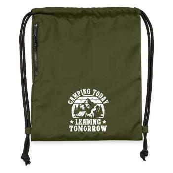 boys scout Scouting Camping Today Scout - Turnbeutel aus Recycling-Material - military Green - Vorne