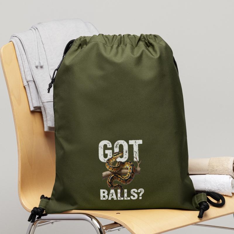 Python roi Serpents Amateurs de terrarium Python Sac à cordon en polyester recyclé