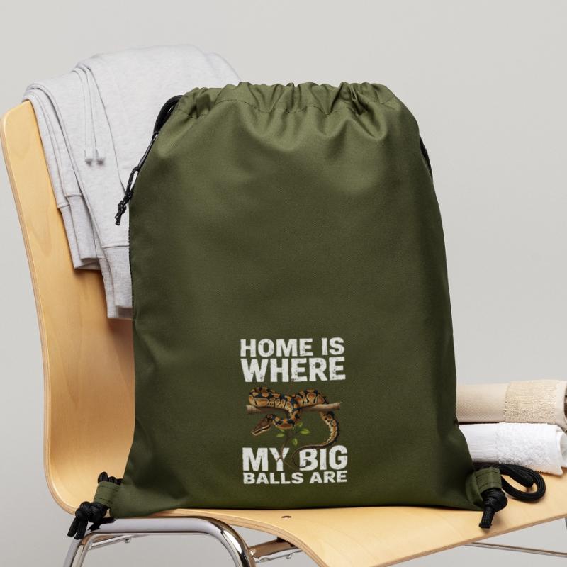 Python roi Serpents Amateurs de terrarium Python Sac à cordon en polyester recyclé