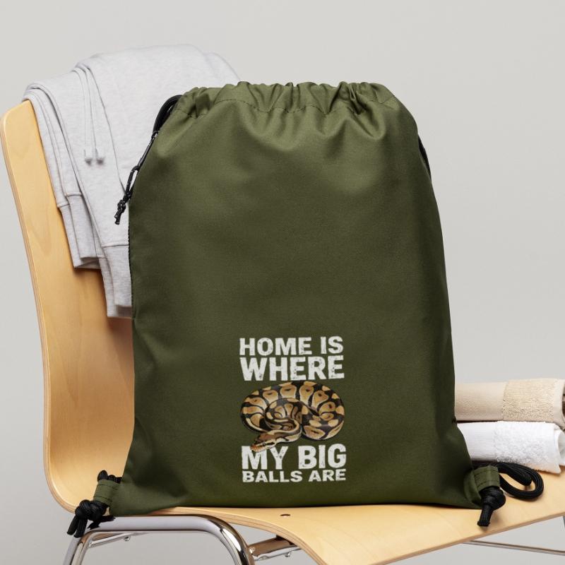 Python roi Serpents Amateurs de terrarium Python Sac à cordon en polyester recyclé