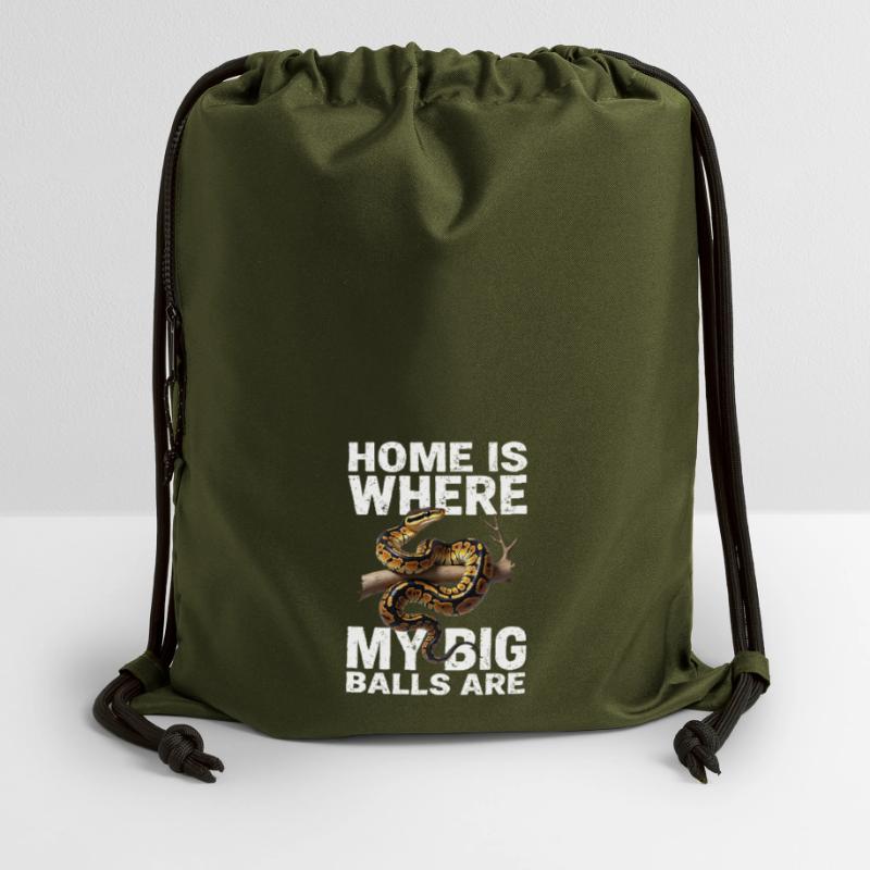 Python roi Serpents Amateurs de terrarium Python Sac à cordon en polyester recyclé