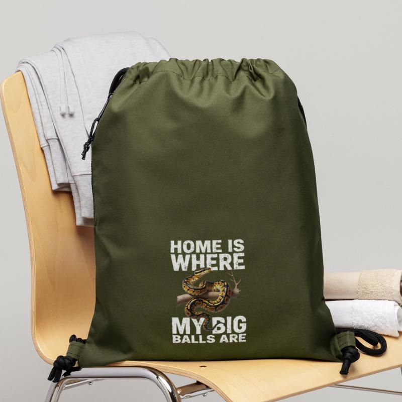 Python roi Serpents Amateurs de terrarium Python Sac à cordon en polyester recyclé