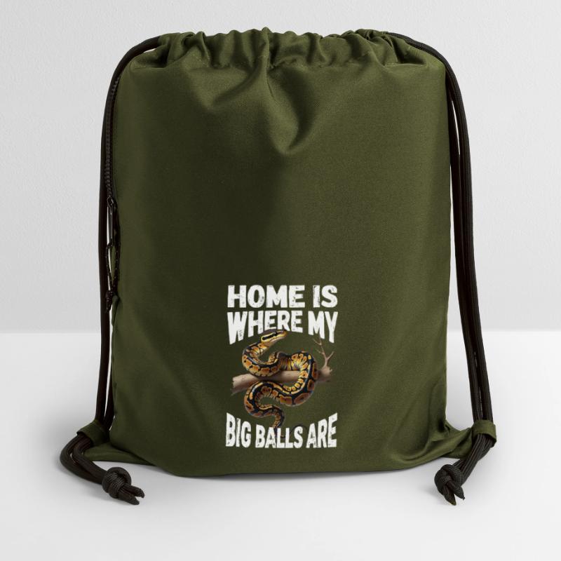 Python roi Serpents Amateurs de terrarium Python Sac à cordon en polyester recyclé