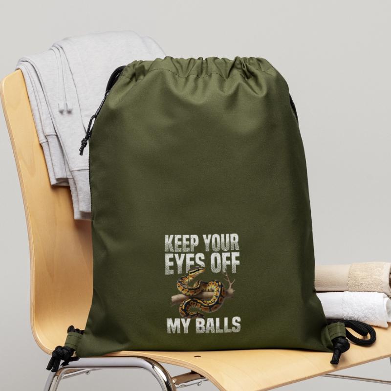 Python roi Serpents Amateurs de terrarium Python Sac à cordon en polyester recyclé