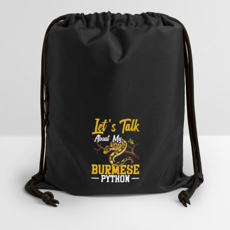 Propriétaire de python birman, terriarium de serpent, cacher un python Sac à cordon en polyester recyclé