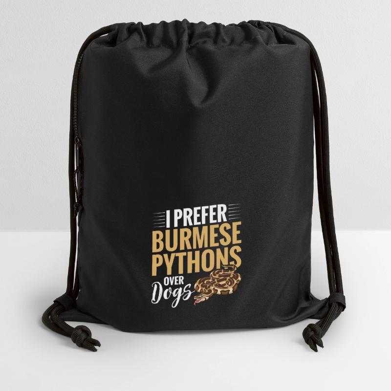 Python birman Stuff Reptile Foos Propriétaire de serpent Sac à cordon en polyester recyclé