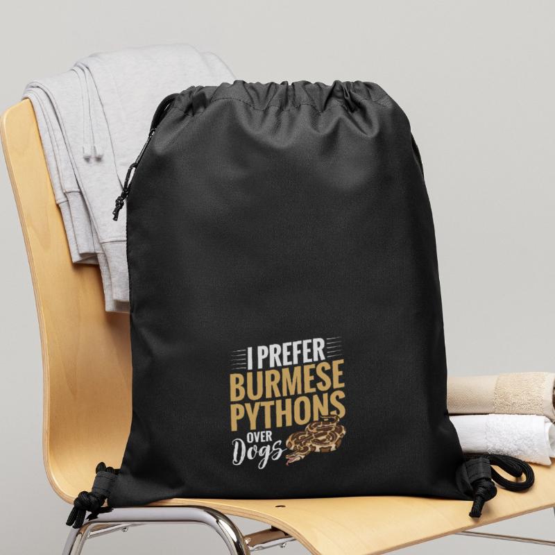 Python birman Stuff Reptile Foos Propriétaire de serpent Sac à cordon en polyester recyclé