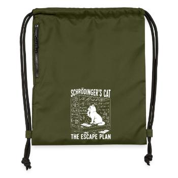 Schrödingers Cat The Escape Plan - Turnbeutel aus Recycling-Material - military Green - Vorne