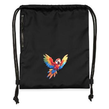 L’ère de l’ara - Sac à cordon en polyester recyclé - noir - Devant