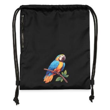L’ère de l’ara - Sac à cordon en polyester recyclé - noir - Devant