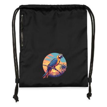 L’ère de l’ara - Sac à cordon en polyester recyclé - noir - Devant