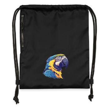 L’ère de l’ara - Sac à cordon en polyester recyclé - noir - Devant