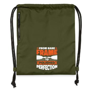 Drywall Drywall Builder Drywall Fitter - Gymsac made from recycled material - military green - Front