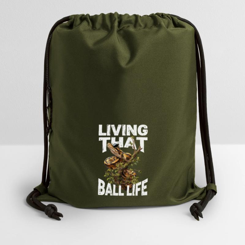 Python roi Serpents Amateurs de terrarium Python Sac à cordon en polyester recyclé