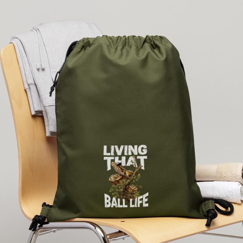 Python roi Serpents Amateurs de terrarium Python Sac à cordon en polyester recyclé