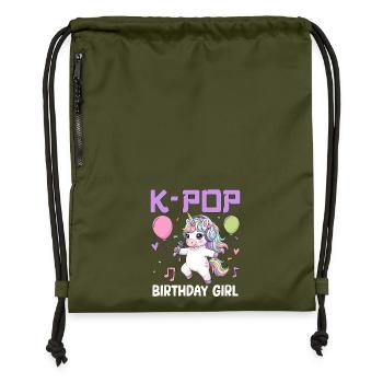 K Pop Birthday Girl - Turnbeutel aus Recycling-Material - military Green - Vorne