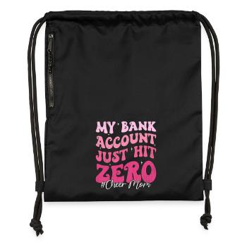 Mon compte bancaire n’a pas eu de bonheur Maman drôle Maman - Sac à cordon en polyester recyclé - noir - Devant