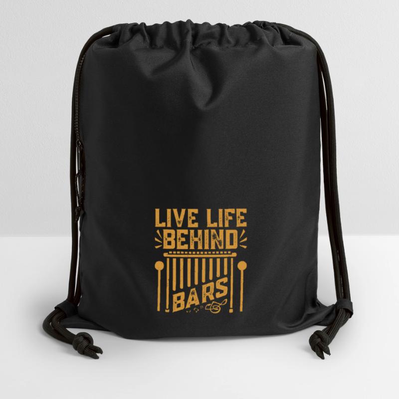 Marimbist Leben hinter Gittern Percussion Pit Turnbeutel aus Recycling-Material