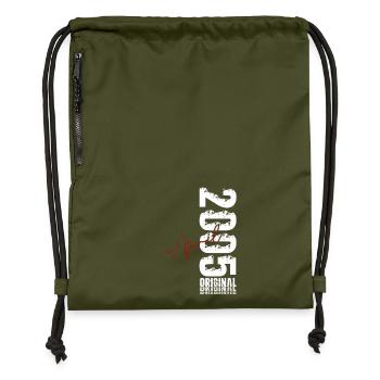 Cadeau du 21e anniversaire Mari Original avril 2005 - Sac à cordon en polyester recyclé - military green - Devant