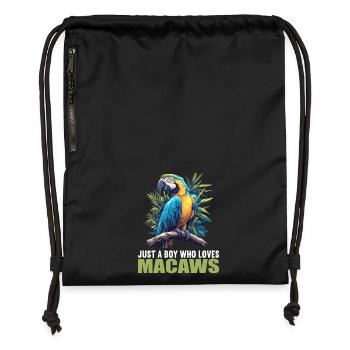 L’ère de l’ara - Sac à cordon en polyester recyclé - noir - Devant