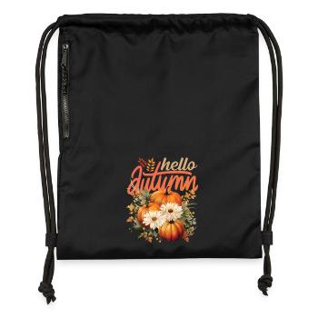 Hello Autumn Pumpkin Bouquet - Gymsac made from recycled material - black - Front