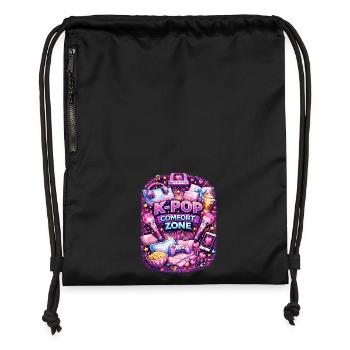 K Pop Comfort Zone - Turnbeutel aus Recycling-Material - Schwarz - Vorne