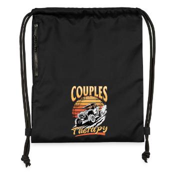 UTV Off Road 4 Wheeler Side by side - Turnbeutel aus Recycling-Material - Schwarz - Vorne