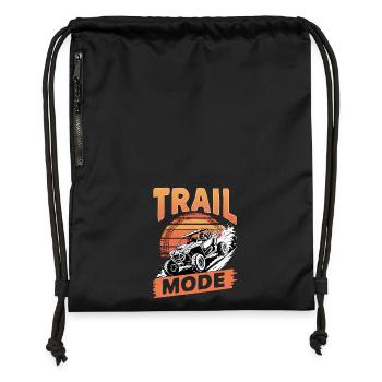 UTV Off Road 4 Wheeler Side by side - Turnbeutel aus Recycling-Material - Schwarz - Vorne