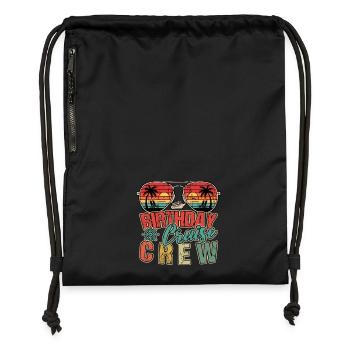 Birthday Cruise Family Vacation Trip Cruising - Gymsac made from recycled material - black - Front