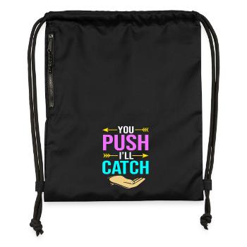 Midwife - Gymsac made from recycled material - black - Front