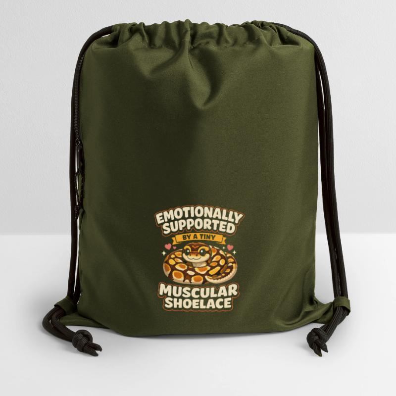 Lacets musclés | Humour du Python Roi Sac à cordon en polyester recyclé