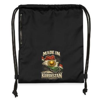 Kurdistan Kurd Kurds - Gymsac made from recycled material - black - Front