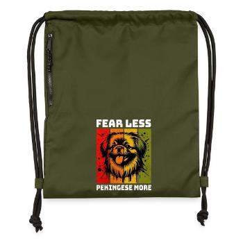 Pekingese Pekinese - Turnbeutel aus Recycling-Material - military Green - Vorne