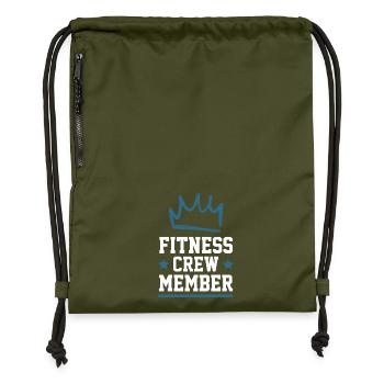 Équipe de remise en forme - Sac à cordon en polyester recyclé - military green - Devant
