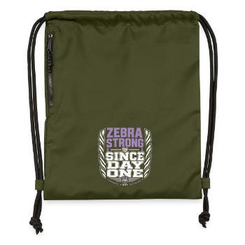 Eds Conscience Ehlers-danlos Guerrier Zèbre - Sac à cordon en polyester recyclé - military green - Devant