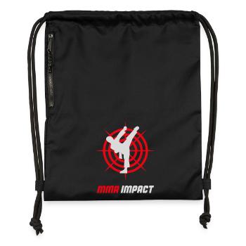 MMA Fight Impact Emblem  - Gymsac made from recycled material - black - Front