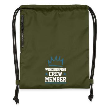 Équipage de planche à voile - Sac à cordon en polyester recyclé - military green - Devant