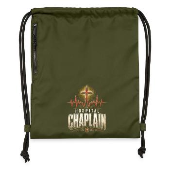 Kaplan Kleriker Pfarrer Krankenhauspfarrer - Turnbeutel aus Recycling-Material - military Green - Vorne