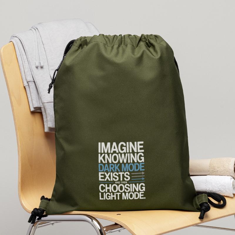 Dark Mode Exists Programmierer IT Nerd Coder Büro Turnbeutel aus Recycling-Material