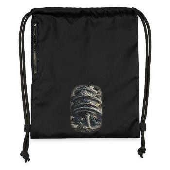 Sturmjäger Meteorologe - Turnbeutel aus Recycling-Material - Schwarz - Vorne