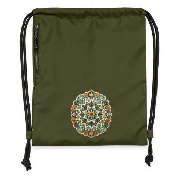Moroccan Moroccan Moroccan - Gymsac made from recycled material - military green - Front