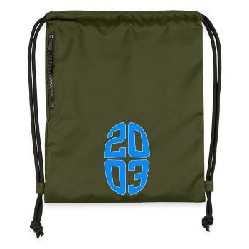 23 YEARS OLD 2003 23RD BIRTHDAY - Gymsac made from recycled material - military green - Front