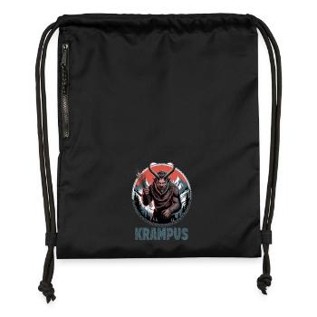 Krampus Alpine Legend Dark Christmas Demon In - Gymsac made from recycled material - black - Front