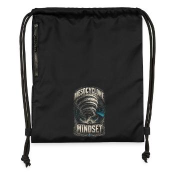 Mentalité du mésocyclone du chasseur de tempêtes - Sac à cordon en polyester recyclé - military green - Devant