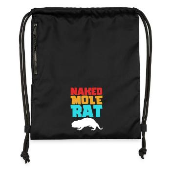 Chiot de sable - Sac à cordon en polyester recyclé - noir - Devant