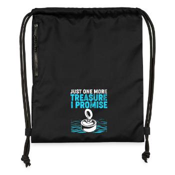Magnet Fishing Fishing Magnet Angler - Sac à cordon en polyester recyclé - noir - Devant