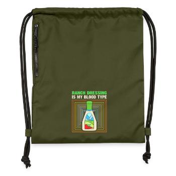 Dressing - Gymsac made from recycled material - military green - Front