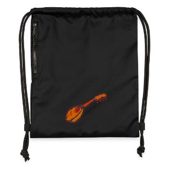 mandoline - Turnbeutel aus Recycling-Material - Schwarz - Vorne